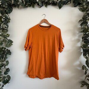 Lululemon Athletic Drysense Training Short Sleeve Shirt Orange Men’s Size M